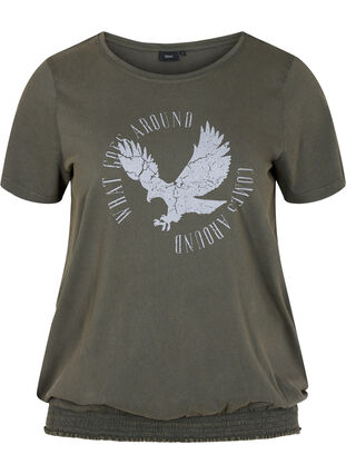 Økologisk bomulds t-shirt med smock, Ivy Acid Eagle AS S, Packshot image number 0
