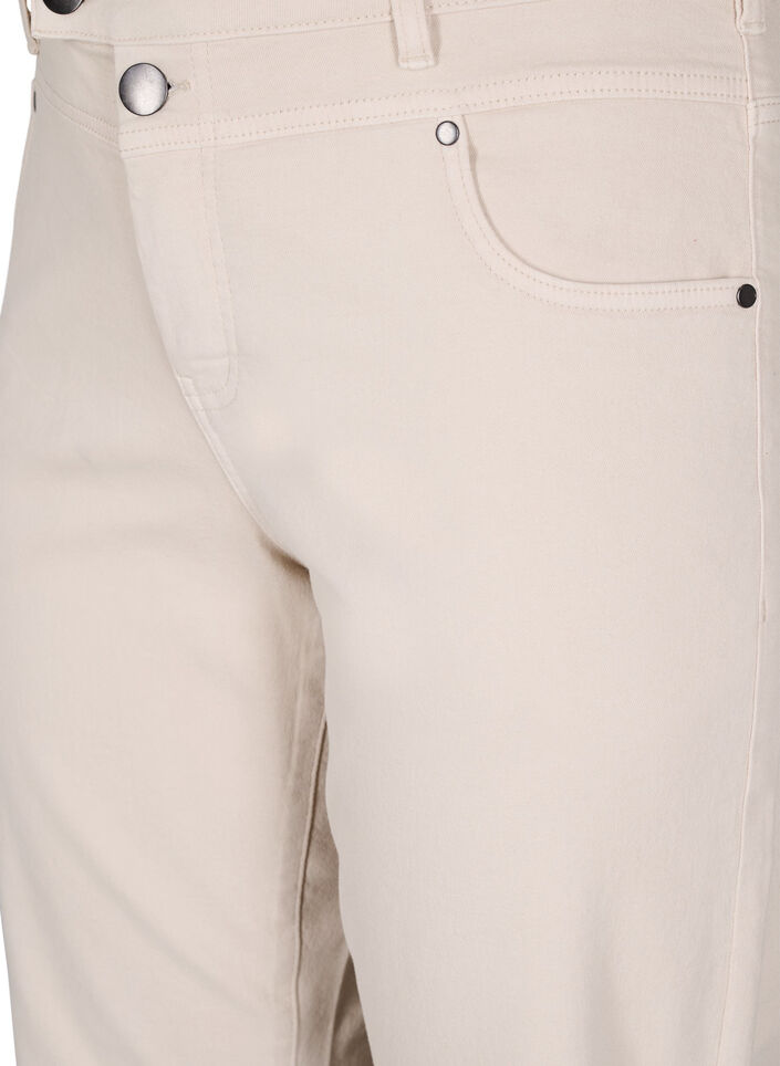 Gemma jeans med høj talje, Beige, Packshot image number 2