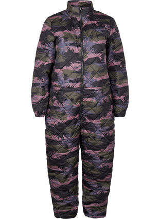 Termo jumpsuit med camouflage print , Camou print, Packshot image number 0