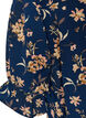 Skjortebluse med 1/2 &aelig;rmer, Bl&aring;, Packshot image number 3