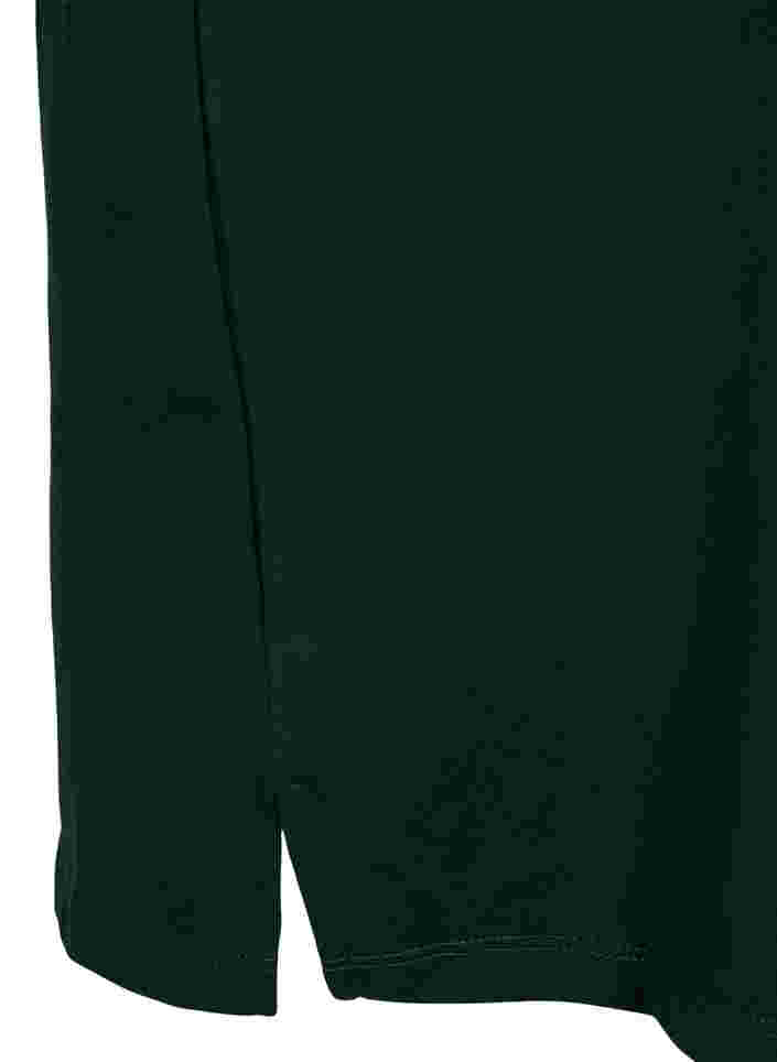 Sweatkjole med korte ærmer og slids, Scarab, Packshot image number 3