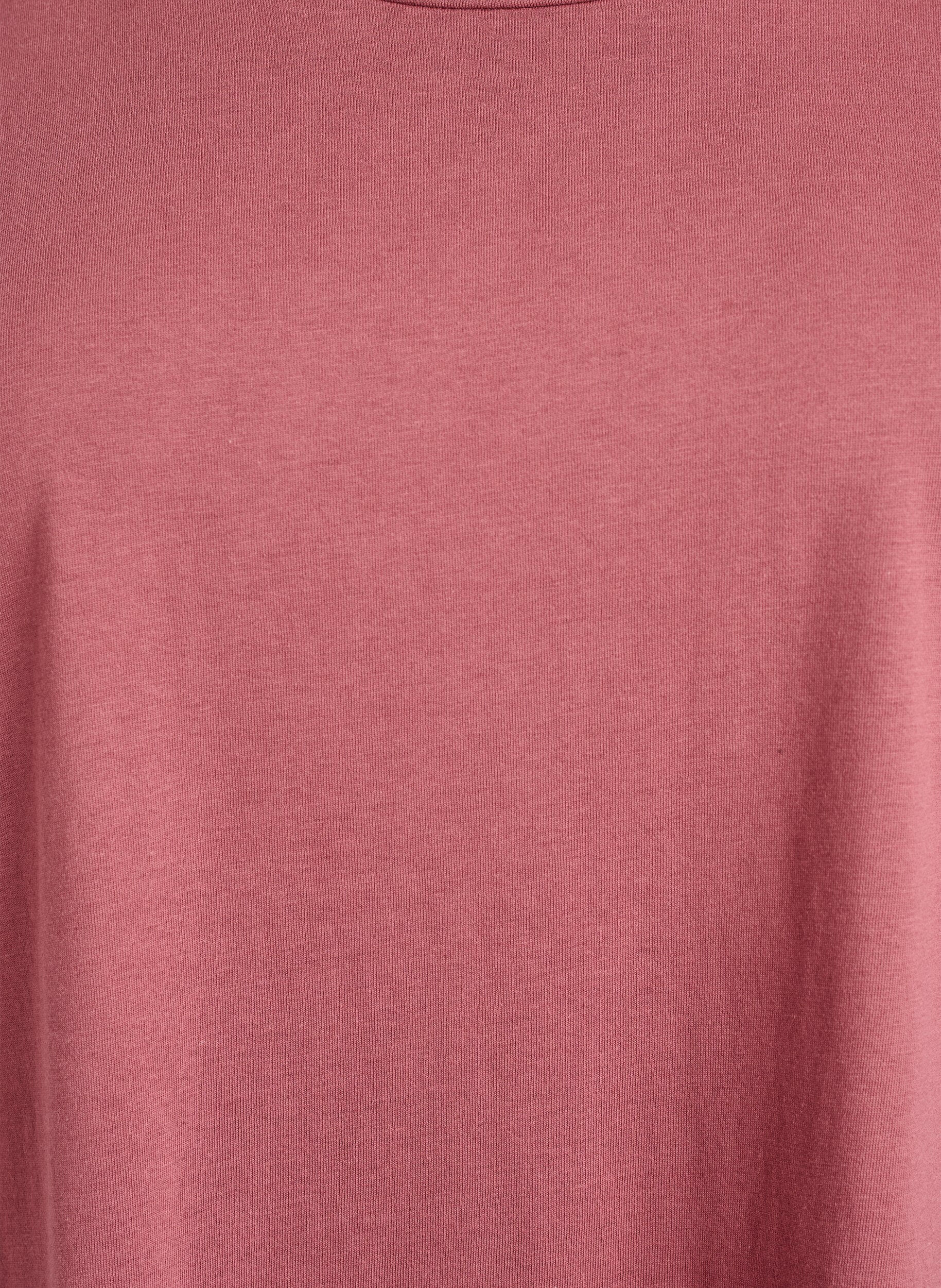 ZizziKort&aelig;rmet t-shirt i bomuldsblanding, Lyser&oslash;d, Packshot image number 2