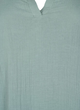 Kortærmet kjole i 100% bomuld, Chinois Green, Packshot image number 2