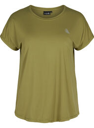 Ensfarvet trænings t-shirt, Olive Drab