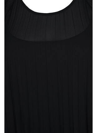 Kjole med 2/4 ærmer og a-shape, Black, Packshot image number 2