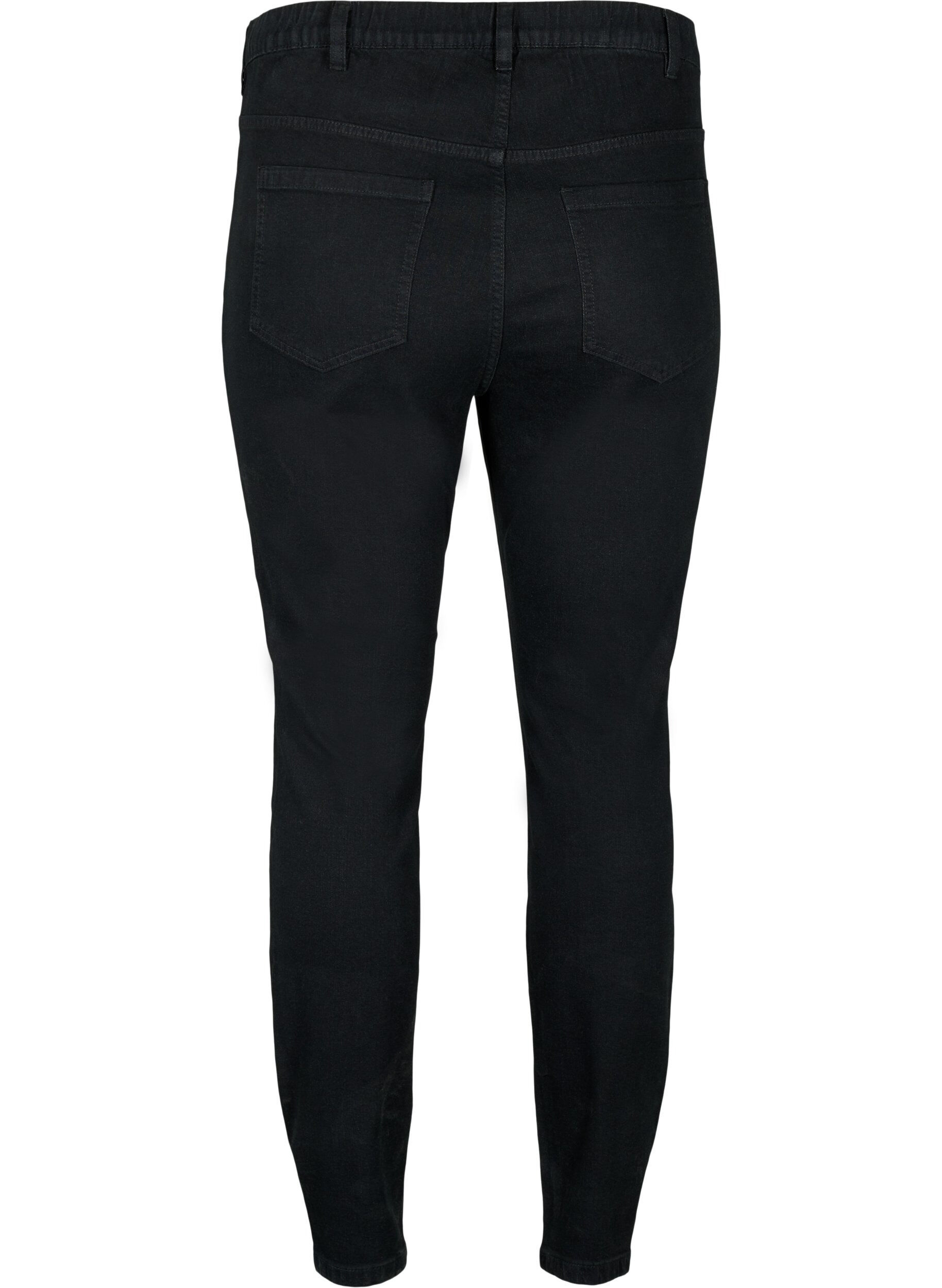 Zizzi Jeggings med baglommer, Black, Packshot image number 1