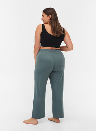 Løse bukser i ribkvalitet, Balsam Green, Model image number 1