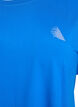 Ensfarvet tr&aelig;nings t-shirt, Bl&aring;, Packshot image number 2