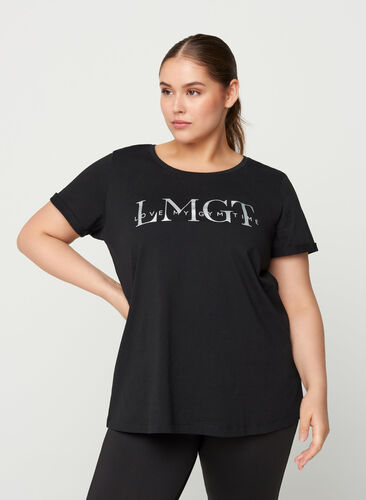 Trænings t-shirt med print, Black LMGT, Model image number 0