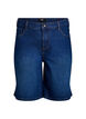 L&oslash;se denimshorts med h&oslash;j talje, Bl&aring;, Packshot image number 0