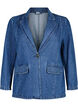 Denim blazer med lommer, Blue Denim, Packshot image number 0
