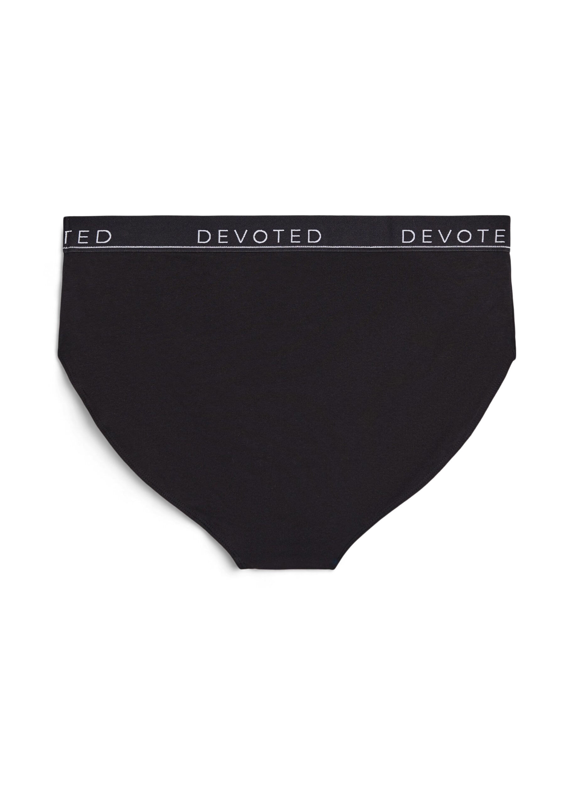 Zizzi Bomulds trusse med regul&aelig;r talje, Sort, Packshot image number 1