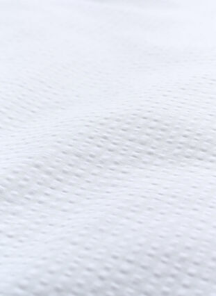 Ternet sengesæt i bomuld, White/White Check, Packshot image number 3