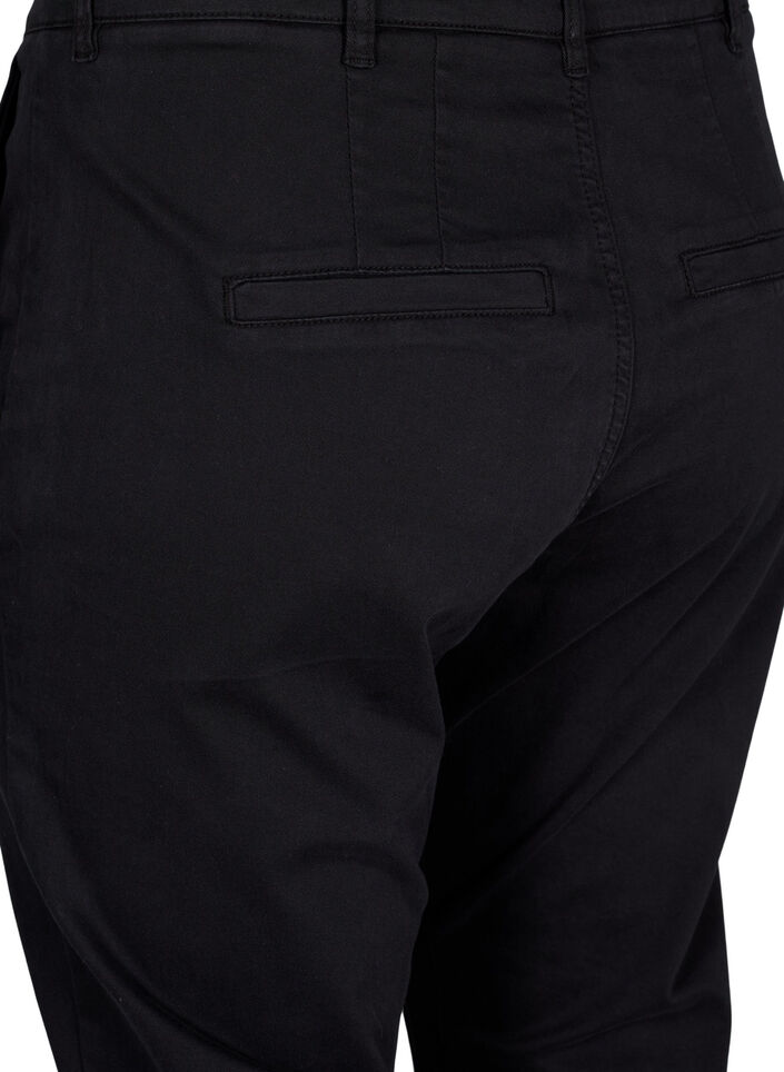 Chinos i bomuld, Black, Packshot image number 3