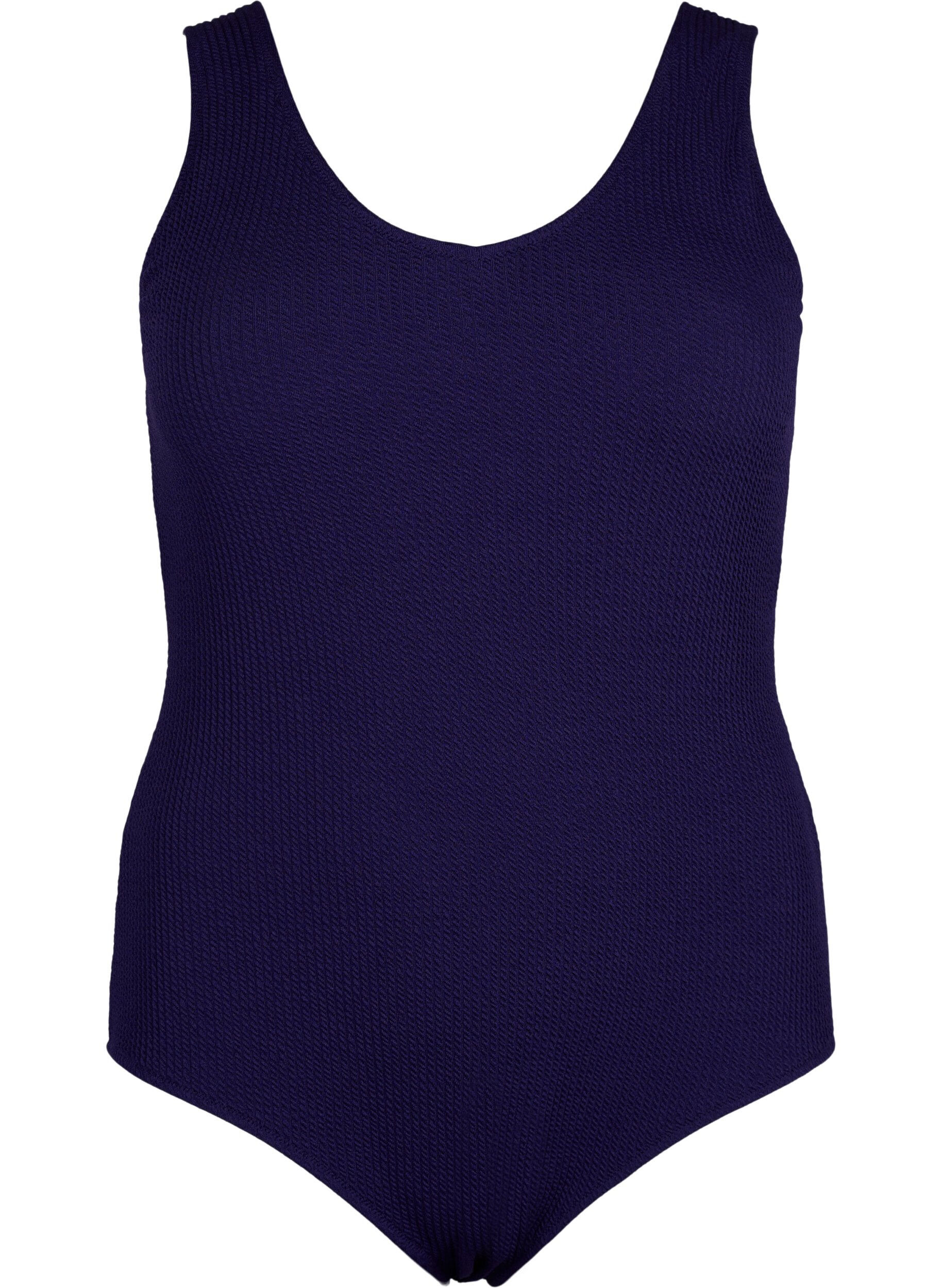 Zizzi Badedragt med krydsdetalje p&aring; ryggen, Astral Aura, Packshot image number 0