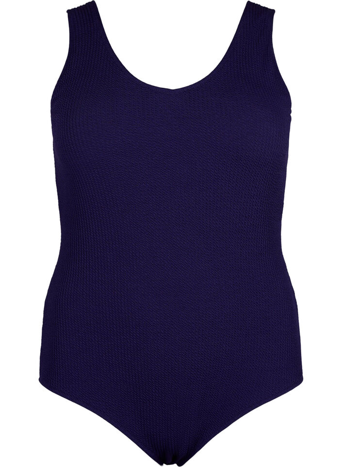 Badedragt med krydsdetalje på ryggen, Astral Aura, Packshot image number 0