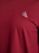 Tr&aelig;ningsbluse med 3/4 &aelig;rmer, R&oslash;d, Packshot image number 2
