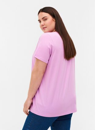 Kortærmet t-shirt med print, Violet Tulle, Model image number 1