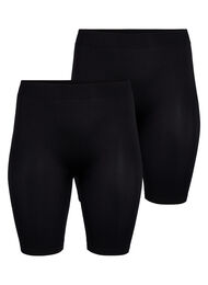 2-pak seamless cykelshorts, Black