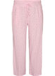 Pyjamabukser i &oslash;kologisk bomuld med hulm&oslash;nster, Lyser&oslash;d, Packshot image number 0