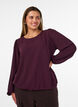Bluse med glimmer, R&oslash;d, Model image number 0