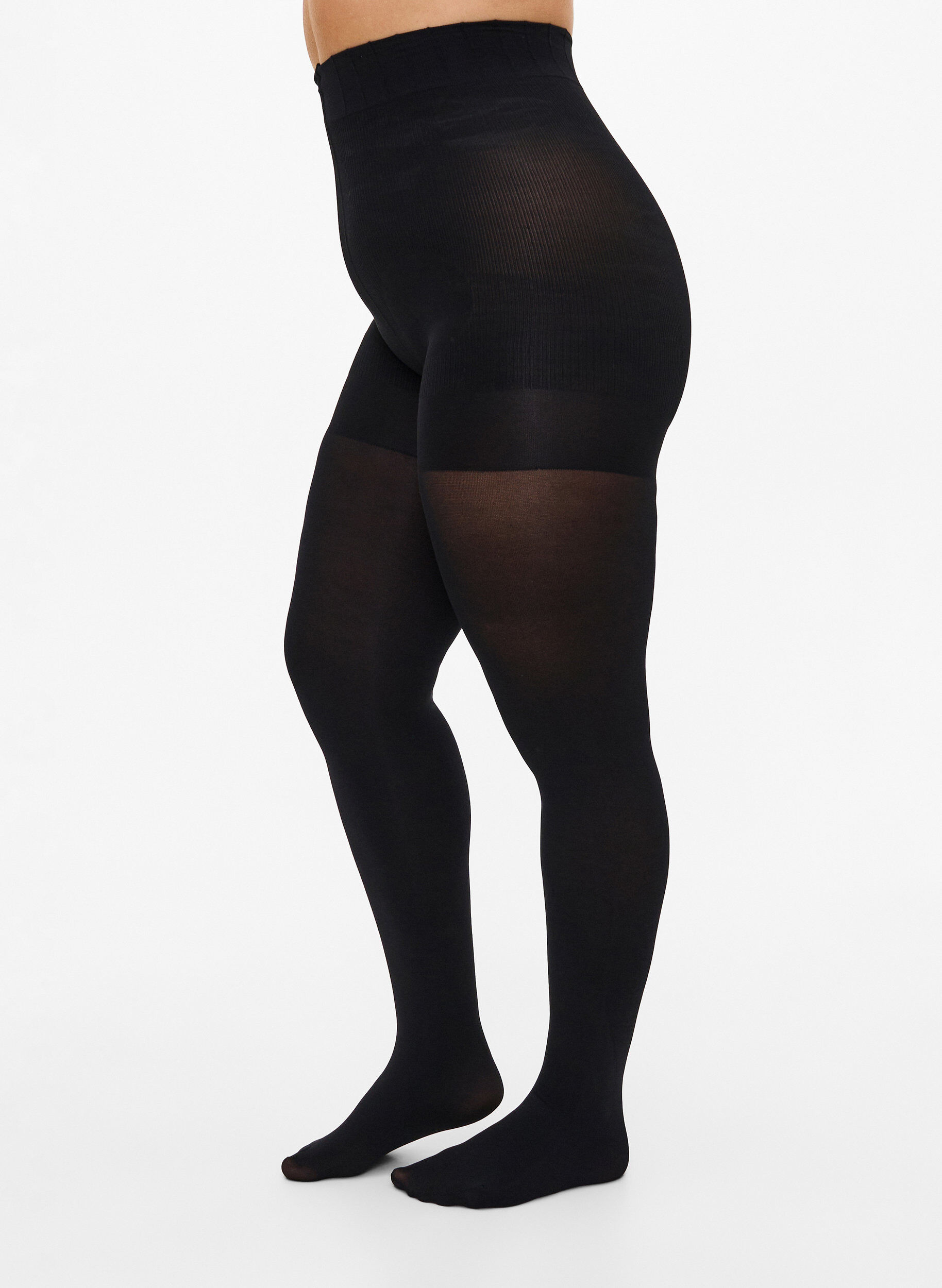 Str&oslash;mpebukser i 100 denier med push-up og shape effekt, Sort, Model
