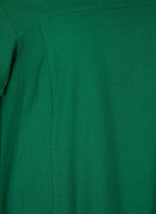 Kortærmet kjole i bomuld, Verdant Green, Packshot image number 2
