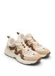 Wide fit - Sneakers med kontrastfarvet snøredetalje, Beige, Packshot image number 1