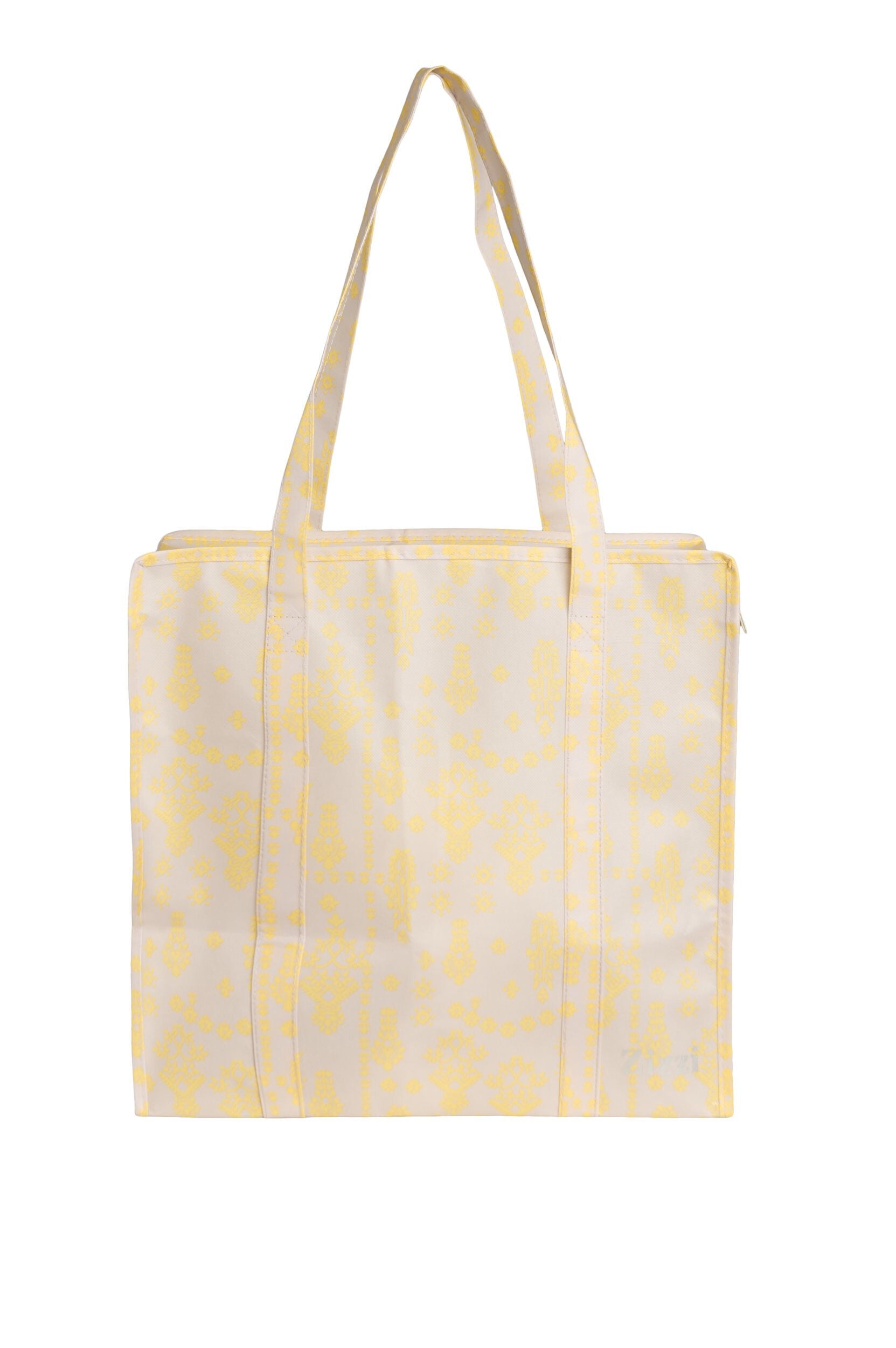 ZizziShoppingbag med lynl&aring;s, Gr&aring;, Packshot image number 0