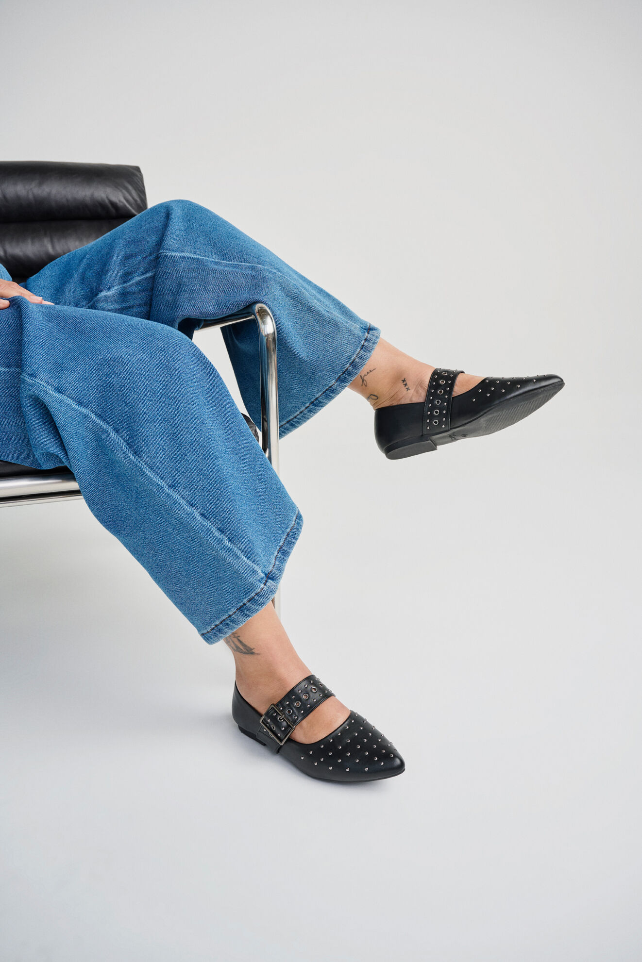 Zizzi Ballerina med sp&aelig;nde og nitter, , Model