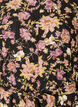 Midikjole med blomsterprint og aftageligt bindeb&aelig;lte, Sort, Packshot image number 2
