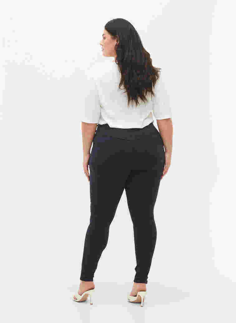 Super slim Amy jeans med høj talje, Night Sky, Model image number 1
