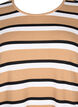 Stribet bluse med lange &aelig;rmer, Sort, Packshot image number 2