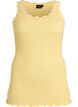 Top med blondekant, Gul, Packshot image number 0
