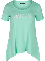 Kortærmet bomulds t-shirt med a-form, Cabbage DARLIN