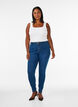 Jeggings i bomuldsblanding, Blue denim, Model image number 0