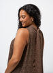 Midikjole i chiffon med leopardprint og bindeb&aring;nd, Brun, Model image number 3