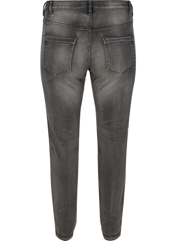 Slim fit Emily jeans med regul&aelig;r talje, Gr&aring;, Packshot image number 1