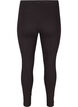 Viskose leggings med sten i siden , Black, Packshot image number 1
