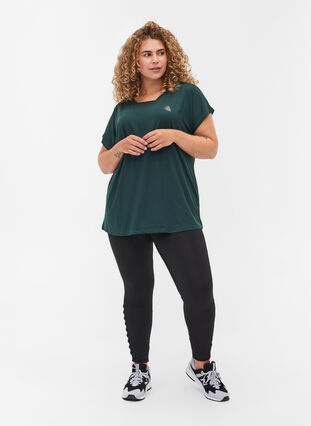 Ensfarvet trænings t-shirt, Green Gables, Model image number 3