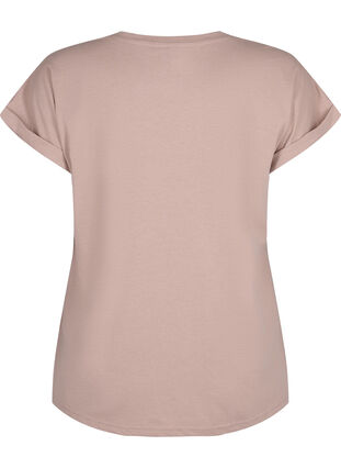 Kortærmet t-shirt i bomuldsblanding, Desert Khaki, Packshot image number 1