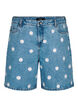 Højtaljede Mille shorts med broderede blomster, L.B. Flower, Packshot image number 0