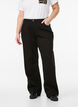 Wide leg jeans med h&oslash;j talje, Sort, Model image number 2