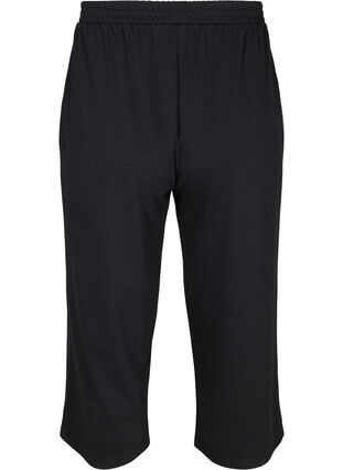Culotte bukser med lommer, Black, Packshot image number 1