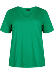 Kortærmet basis t-shirt med v-hals, Jolly Green