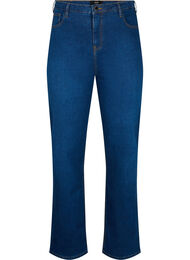 Ekstra højtaljede Megan jeans med regular fit, Dark blue, Packshot