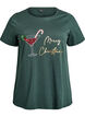 Jule t-shirt i &oslash;kologisk bomuld, Gr&oslash;n, Packshot image number 0