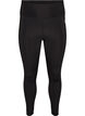 Tr&aelig;ningstights med h&oslash;j talje og lomme i linningen, Sort, Packshot image number 0