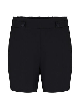Shorts med lommer og løs pasform, Black, Packshot image number 0