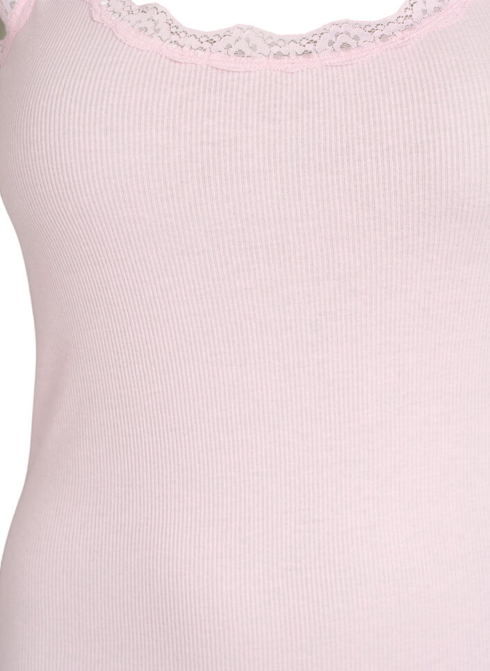 Top med blondekant, Lyser&oslash;d, Packshot image number 2